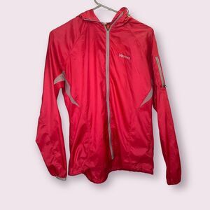 Marmot Lightweight Packable Windbreaker Pink Sz S Hiking Summer Jacket